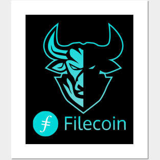 Filecoin Crypto coin Crytopcurrency Posters and Art